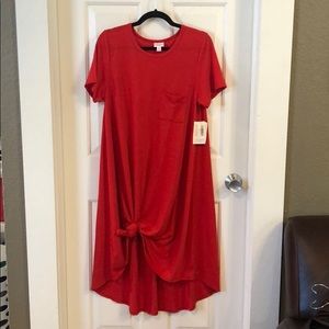 Lularoe Carly midi dress with pocket NWT
